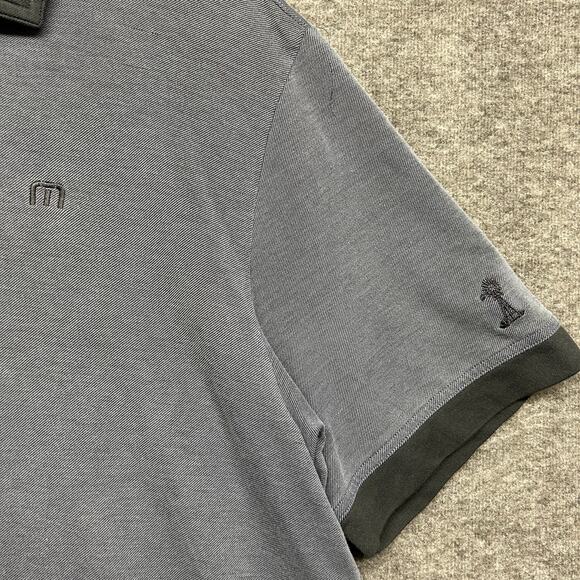 Travis Mathew Shirt Mens XL Short Sleeve Pullover Polo Pima Cotton Blue Golf - Picture 3 of 8